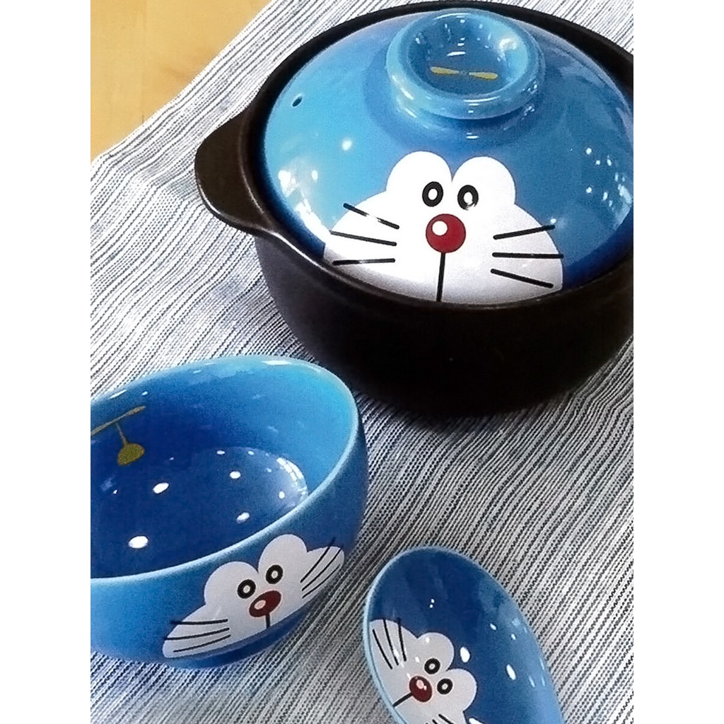 日本製 哆啦A夢 陶瓷餐具組 美濃燒 馬克杯 湯碗 麵碗 碗 湯匙 陶鍋 土鍋 一人 單人