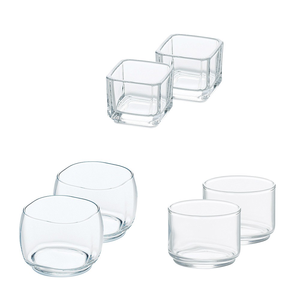 【日本TOYO-SASAKI】迷你玻璃容器2入組-共3款《拾光玻璃》 甜點碗 點心碗