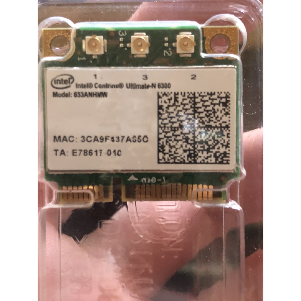 無線網卡 Intel Ultimate-N 6300, 633ANHMW 802.11n Mini PCI