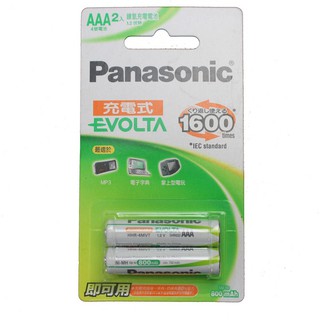 Panasonic 國際牌 AAA-4號鎳氫充電池 800mah /一卡2個入 低自放電 可即用鎳氫充電池
