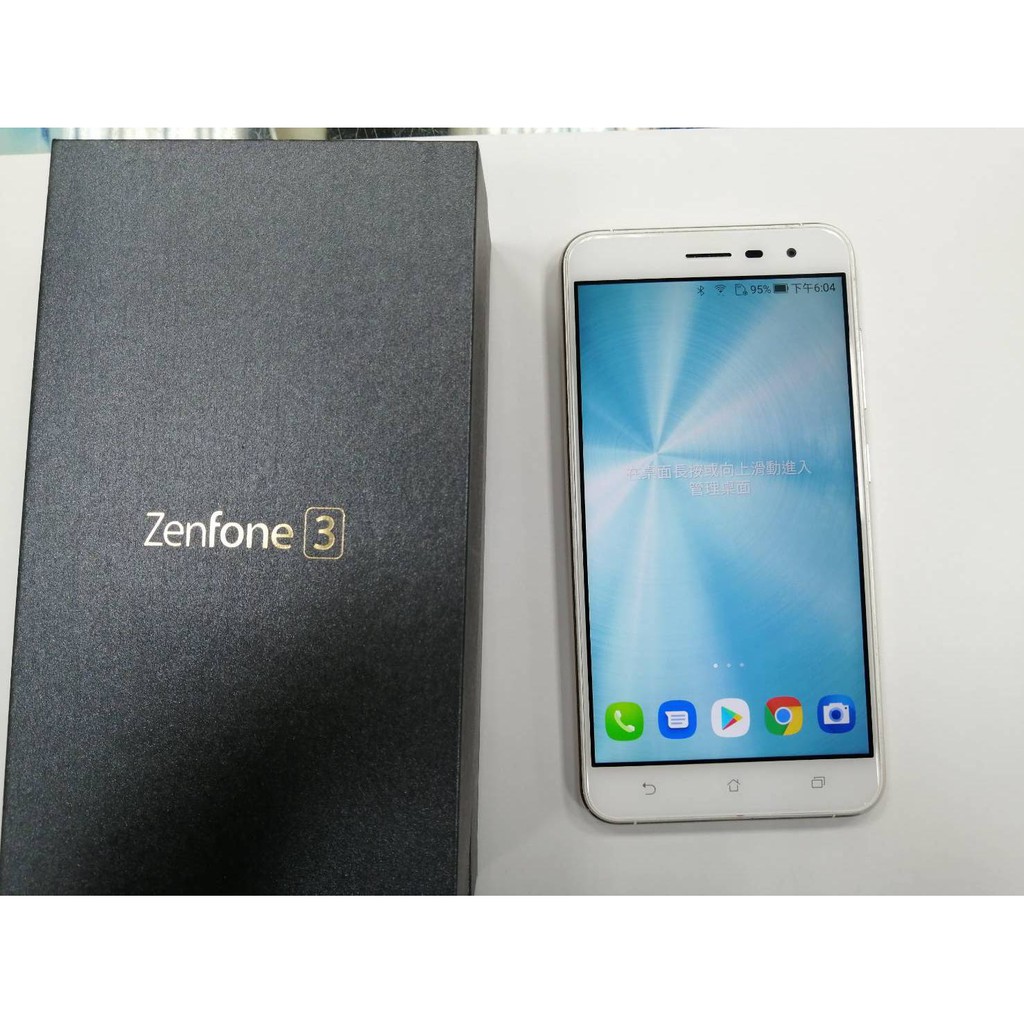 台中手機go Asus Zenfone 3 Ze552kl 盒裝9成9新中古機 蝦皮購物