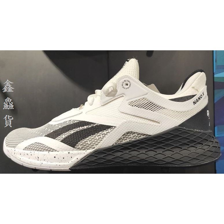 2020 五月 REEBOK NANO X 運動鞋 訓練鞋 重訓鞋 白黑 EH3094