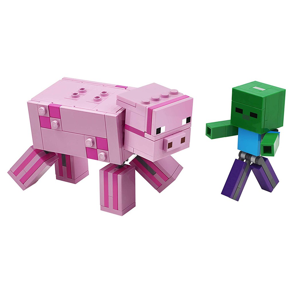 ~熱銷~新款我的世界Minecraft樂高玩具積木LEGO殭屍豬寵物 21157/21156