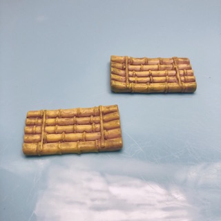 24H出貨🌟【Hook水族】原木竹筏 竹筏 小船 苔蘚多肉植物生態瓶配件景觀盆栽微景 水族用品