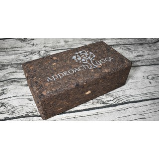 臺製碳化葡萄牙軟木瑜珈磚(1入)Approach yoga（瑜伽磚/Yoga brick/Cork Yoga brick