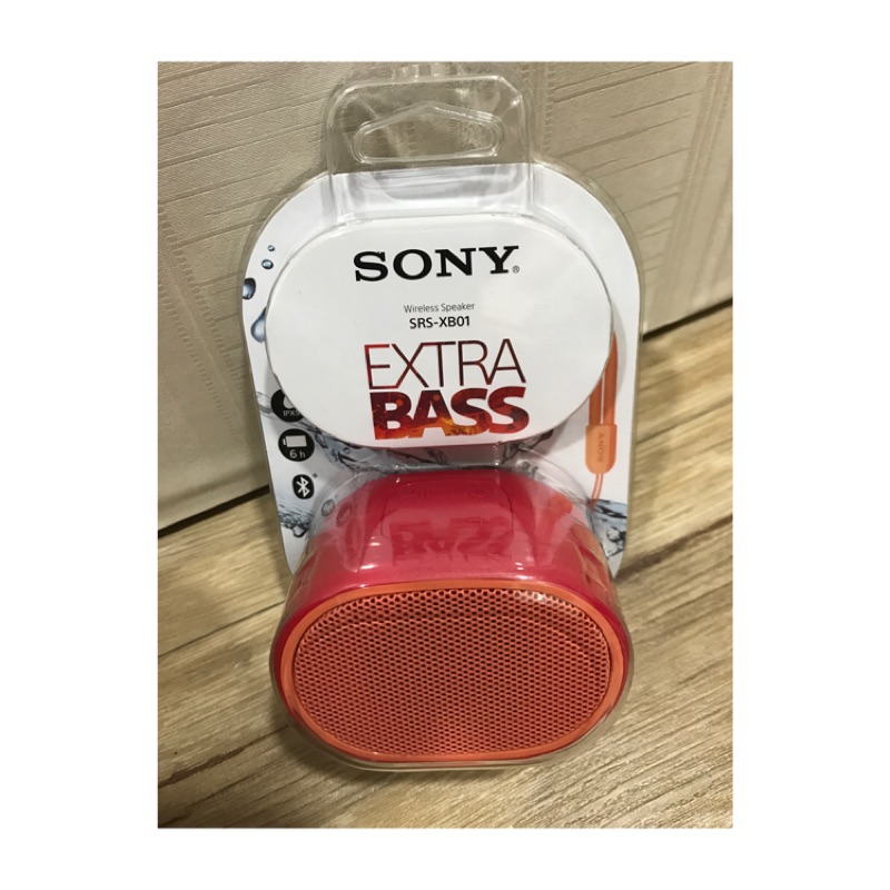 SONY 可攜式藍牙喇叭 SRS-XB01 紅