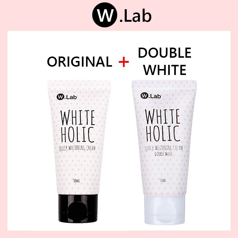 W.Lab (50ml 1+1) WHITE HOLIC quick whitening cream 50ml 蝦皮購物