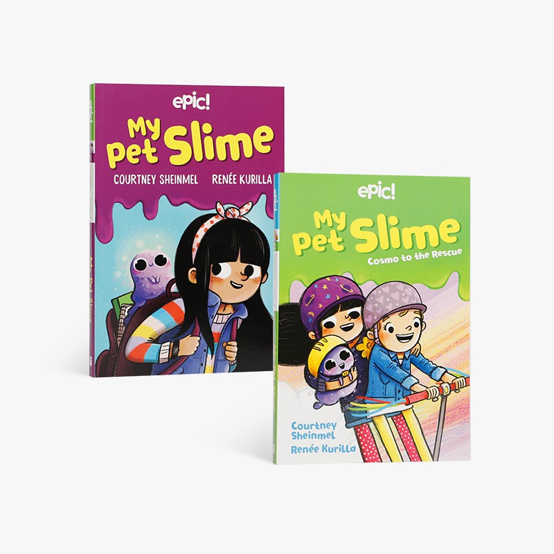 知書達理 英文原版繪本my Pet Slime 我的寵物黏液系列2冊英語故事章節書 蝦皮購物