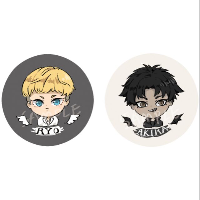 惡魔人crybaby 不動明飛鳥了tako 霧面胸章 蝦皮購物