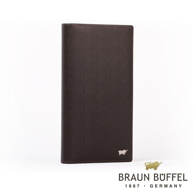 【BRAUN BUFFEL 德國小金牛】台灣總代理HOMME-M 17卡長夾(網限)-黑檀木/BF306-301-ENY