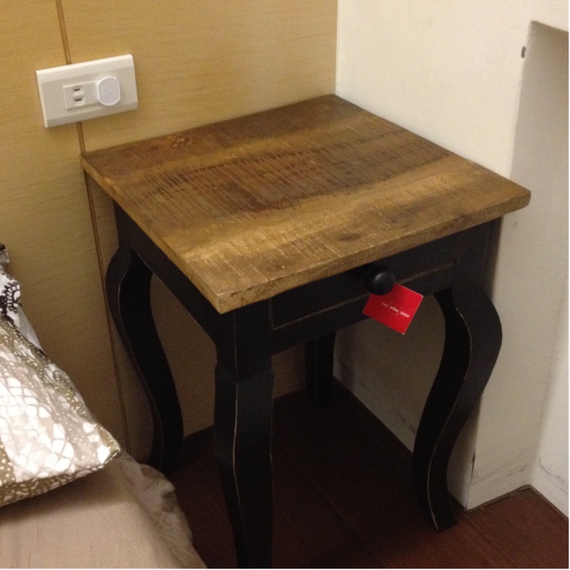 搬家出清-二手 品東西 印度製 芒果木+MDF 邊桌 床邊桌 方桌