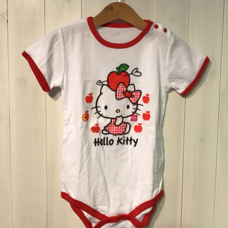 日本帶回三麗鷗Hello Kitty 女寶寶 全新包屁衣 短袖 背心 80cm