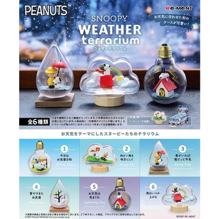 【LUNI 玩具雜貨】Re-MeNT 史努比天氣盆景品 SNOOPY 天氣玻璃瓶 盒玩 -整套6款