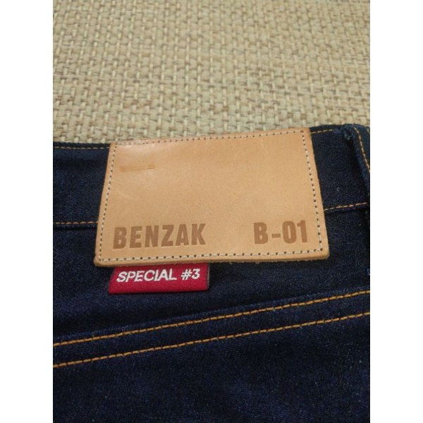 BENZAK B-01 BDD special #3 深藍色赤耳修身窄管牛仔褲 31