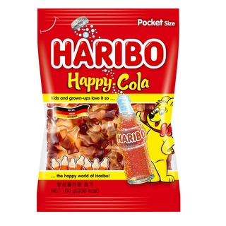 HARIBO哈瑞寶 快樂可樂風味Q軟糖 100g【家樂福】