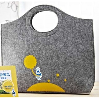 ⁎ 異想 ㍿ ◕౪◕。 ↝ 2013 幸福手袋 毛氈布 手提袋