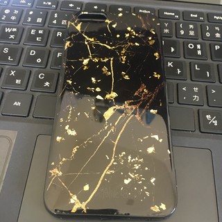 iPhone6/6S 4.7吋 黑底金箔手機殼 全包軟殼
