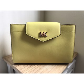 【全新現貨】 MICHAEL KORS Mott 防刮牛皮掀昂斜背包