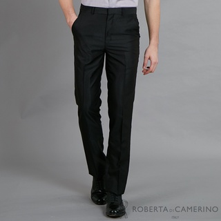 ROBERTA諾貝達 流行時尚 修身窄管版西裝褲 黑色