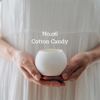 Ruk 如是手作 NO.6 Cotton Candy 棉花糖-白色調 水泥容器精油香氛蠟燭