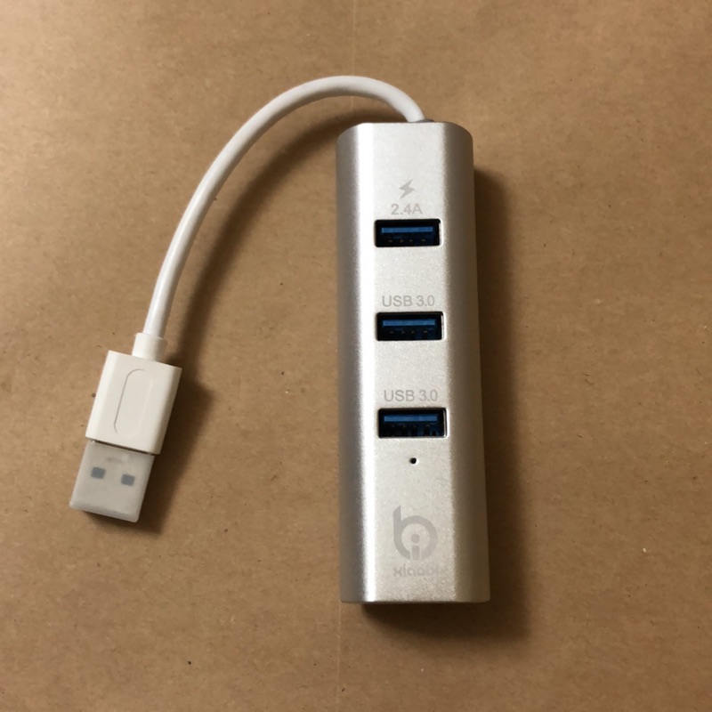 鋁合金USB3.0（Gigabit網路卡+HUB集線器）