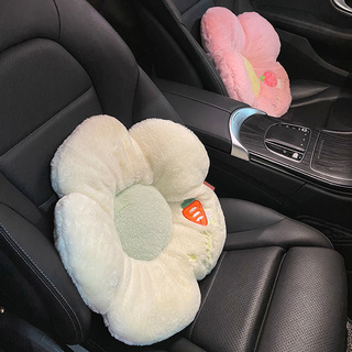 【軟體抱枕 靠墊 午睡枕 交換禮物 生日禮物】靠枕車用車內靠腰墊卡通可愛汽車腰部靠背墊車上用抱枕女增高坐墊