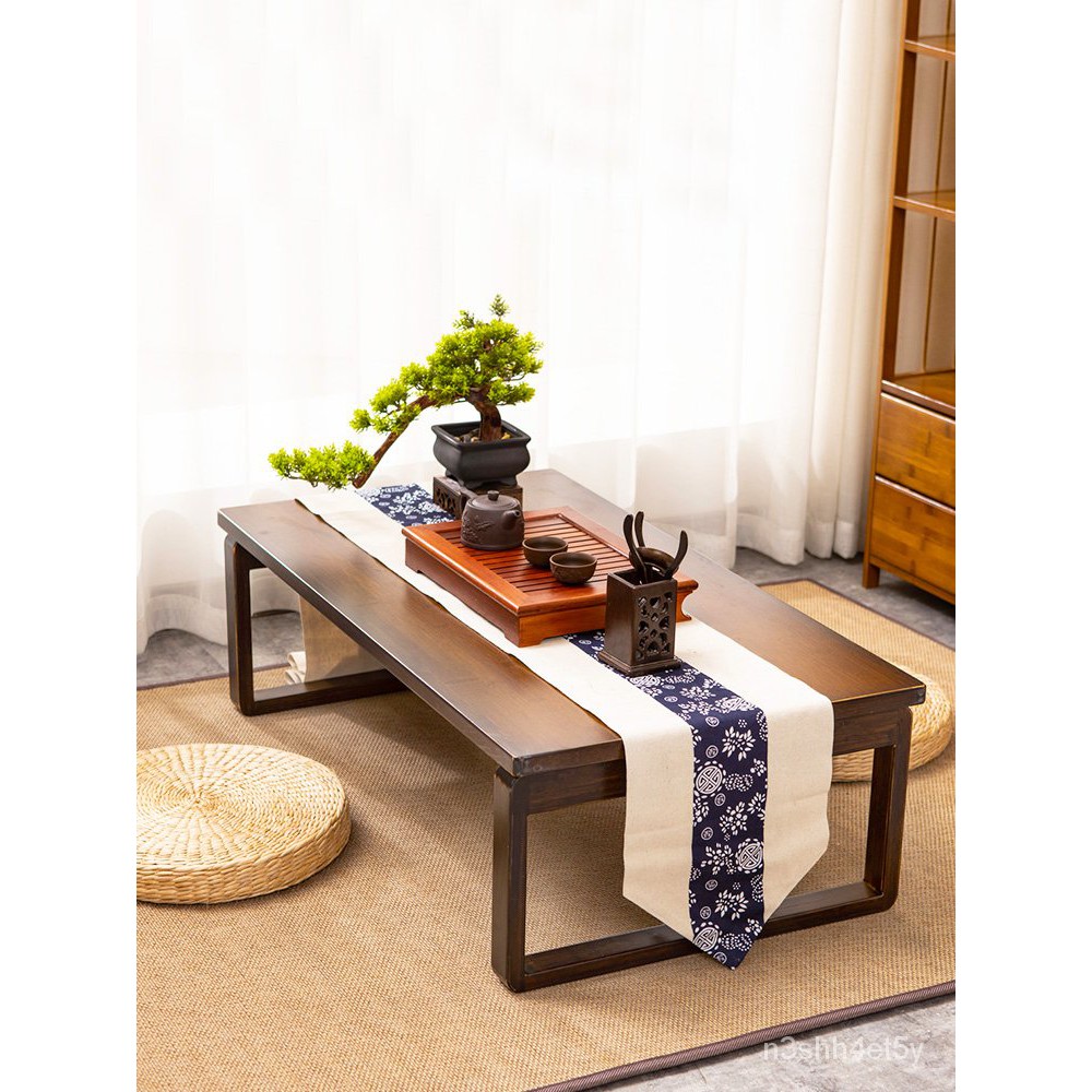 魚目白家居飄窗桌子小茶几窗台日式榻榻米小桌子實木折疊炕桌家用矮桌坐地竹5cs3 蝦皮購物