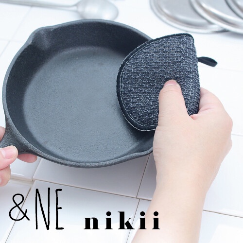 現貨即出💗日本製 nikii 免洗劑 兩用 廚房清潔海綿 2way 廚房清潔布 兩用清潔海棉 可掛式 清潔菜瓜布