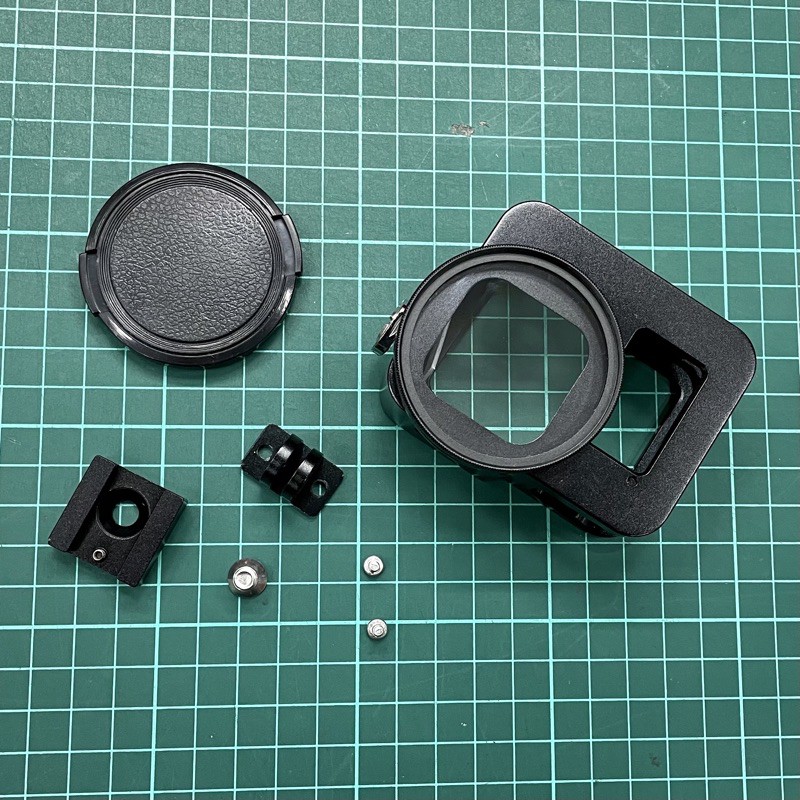 (二手) GoPro Hero8 Black 專用鋁合金保護框 (附52mm UV 鏡、冷靴座)