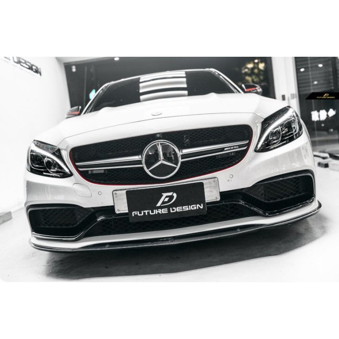 【Future_Design】賓士BENZ W205 ED1 三件式 抽真空 卡夢 前下巴 正C63 專用 現貨