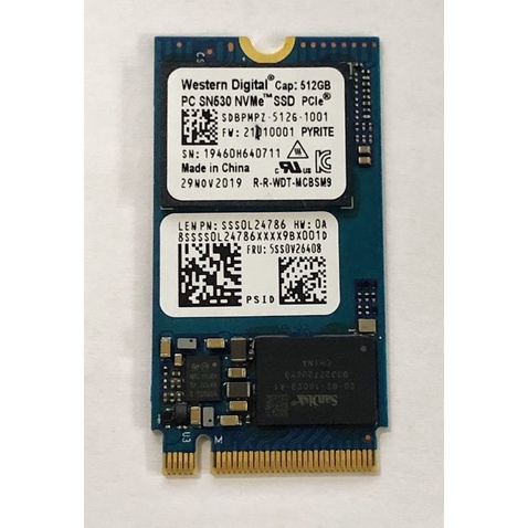 ☆【WD SN530 512G 512GB M.2 2242 SSD PCIe Gen3 固態硬碟】☆