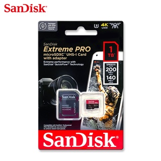 SANDISK 1TB Extreme PRO A2 V30 microSDXC U3 UHS-I 速度高達 200MB