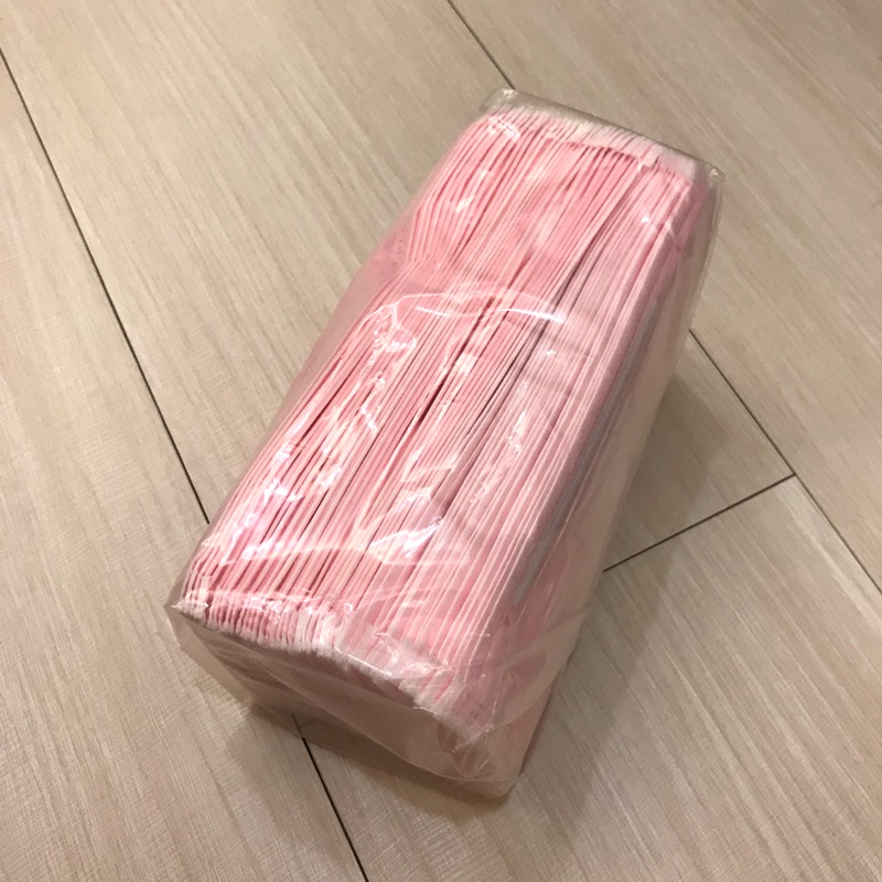 【全新便宜】台灣製造粉紅口罩50入