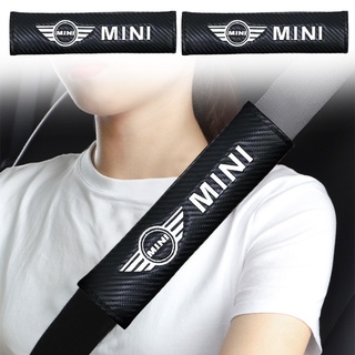 1 件裝汽車安全帶套汽車肩墊刺繡汽車標誌肩墊適用於 Mini Cooper One S R50 R53 R56 R60