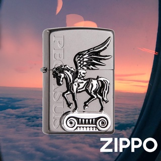 ZIPPO 黑冰飛馬徽章防風打火機 韓國設計 官方正版 現貨 限量 禮物 送禮 刻字 客製化 終身保固 ZA-1-28B