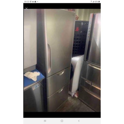 二手中古日立385公升3門冰箱，保固3個月，高179.8cm，寬60cm，請看照片詢問