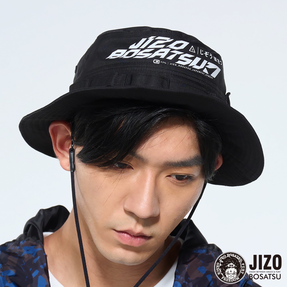 BLUE WAY 地藏小王 JIZO-防潑水戰術漁夫帽(黑)