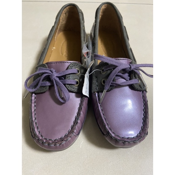 SEBAGO 紫色 休閒女帆船鞋