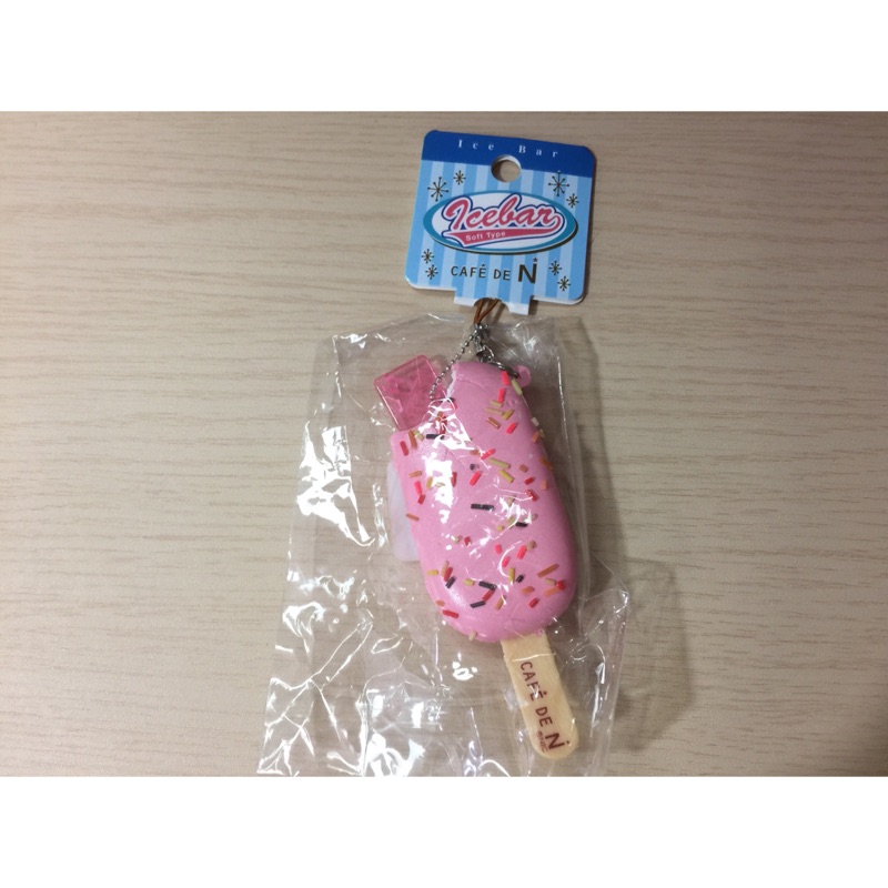 絕版squishy~cafe de n粉色冰棒