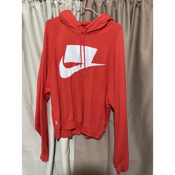 （極全新） NIKE AS M NSW NSP HOODIE FT 帽T（橘紅）