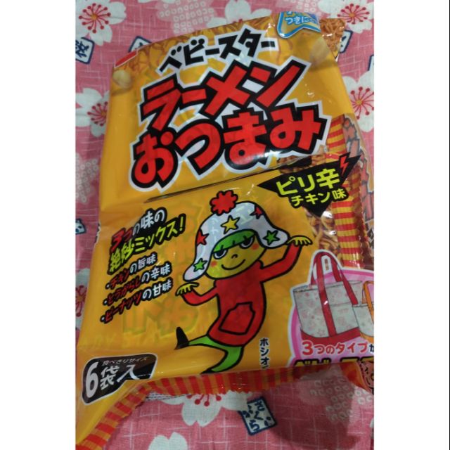 日本模範生點心麵+花生 辣味雞汁口味
