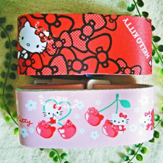 Hello Kitty 三麗鷗 kitty 蝴蝶結 櫻桃 粉嫩 行李束帶 行李箱 束帶 綁帶 捆箱帶 附專用 收納袋