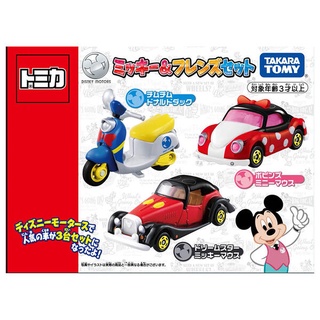 【周周GO】 TAKARA TOMY 迪士尼小汽車 迪士尼經典小汽車組 米奇 米妮 唐老鴨
