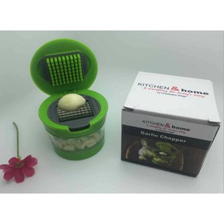 Garlic Chopper 壓蒜器 多功能蒜泥 2組刀片切磨蒜 廚房小工具 切蒜器