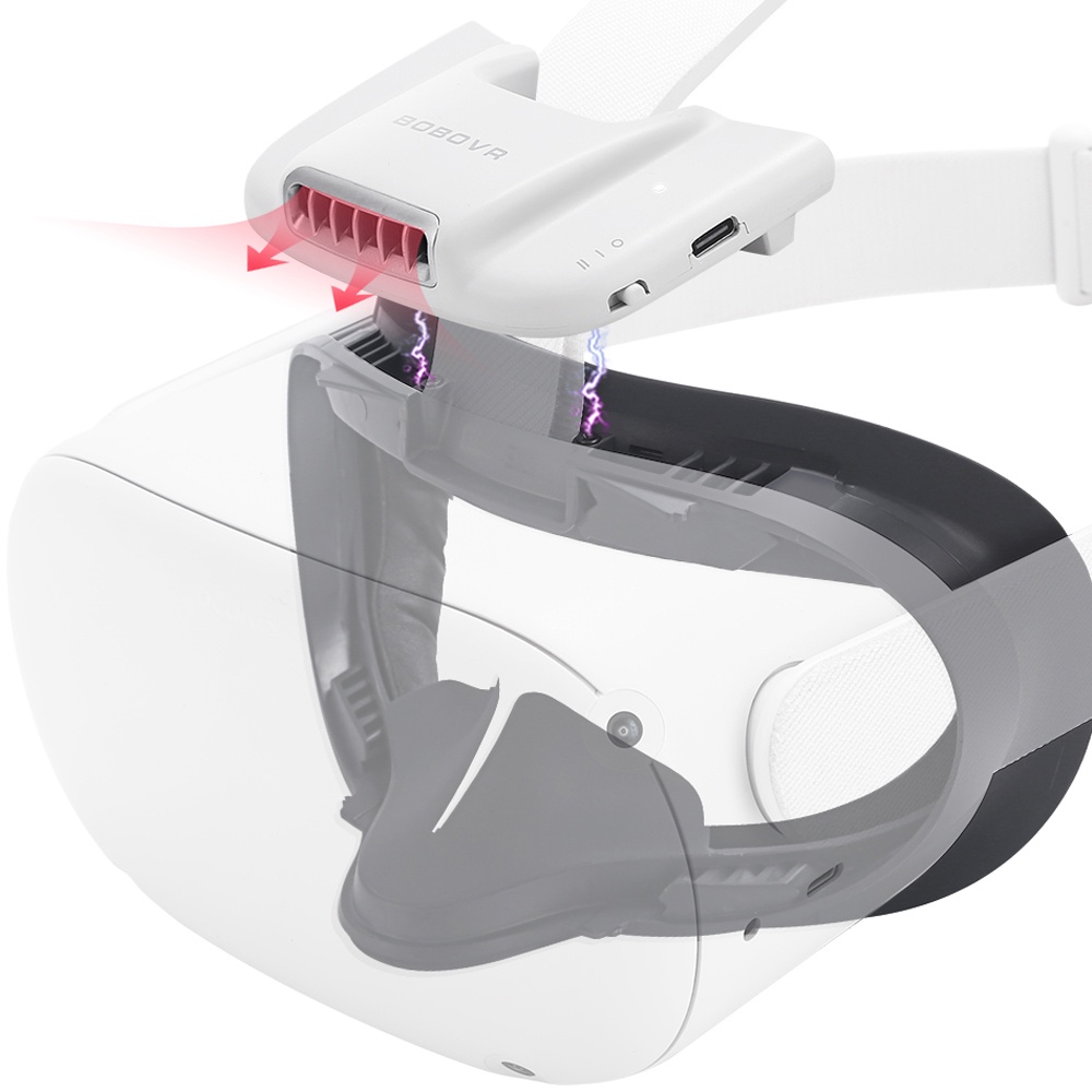 Bobovr F2 升級主動空氣循環面部接口適用於 Oculus Quest 2 磁連接減少鏡片霧化軟墊
