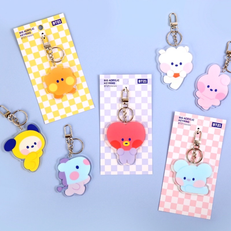 《預購》韓國代購 BTS BT21 X MONOPOLY MININI 壓克力吊飾 鑰匙圈