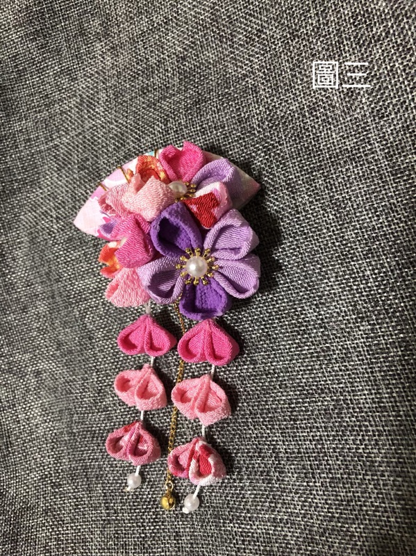 可訂製和風布花細工花髮飾日本和服浴衣搭配 無現貨 蝦皮購物