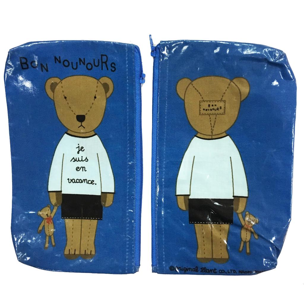 戶崎尚美 BON熊 (bon nounours)零錢收納包 筆袋 存摺本收納 手拿包 日本代購