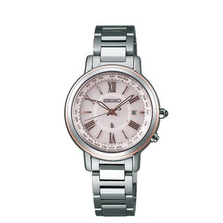 SEIKO SK037 Lukia 1B25-0AV0P(SSQV028J) 經典鈦金屬太陽能時尚電波腕錶/ 31mm