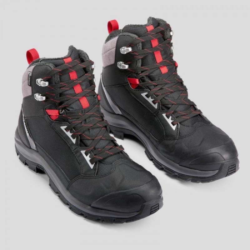 迪卡儂男- 16°C防水防滑登山雪靴 QUECHUA SH520男用登山鞋 9成新